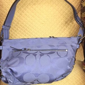 Signature Coach bag- Blue